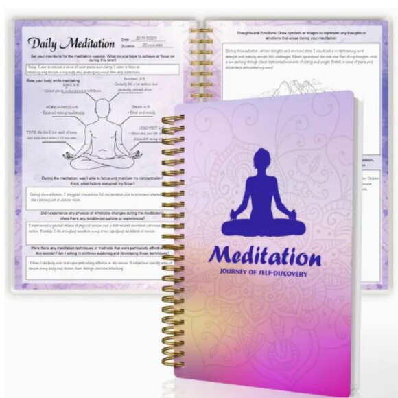 Journal Meditation Journey of Self-Discovery 106 Pages NWT - Picture 1 of 5